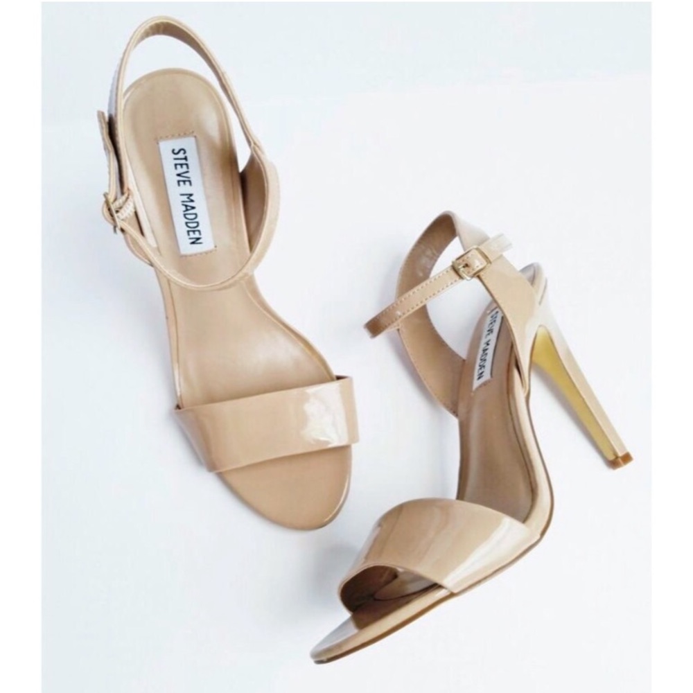 Steve Madden Dorty Nude Ankle Strap Heel